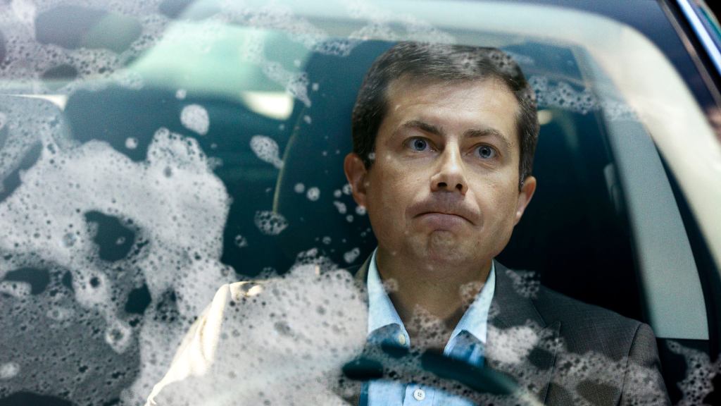 ‘I’ll Tell You When I’ve Had Enough,’ Says Pete Buttigieg, Blowing Off Steam With Another Round Through Car Wash