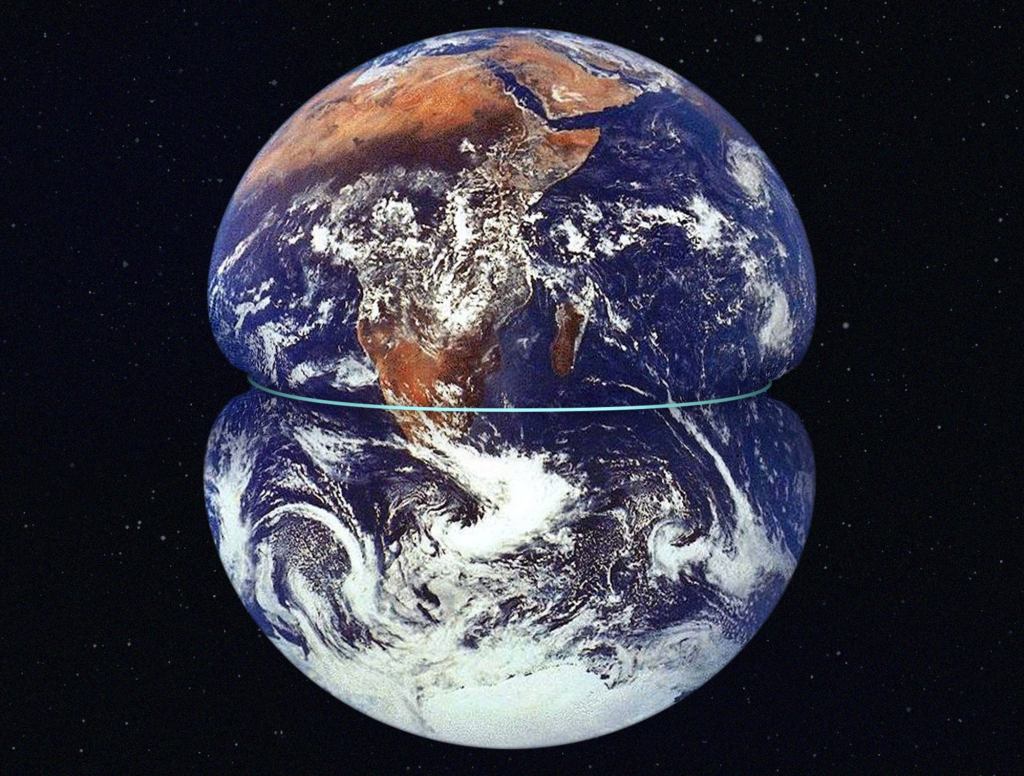 Self-Conscious Earth Cinches Equator To Give Self Waist Line