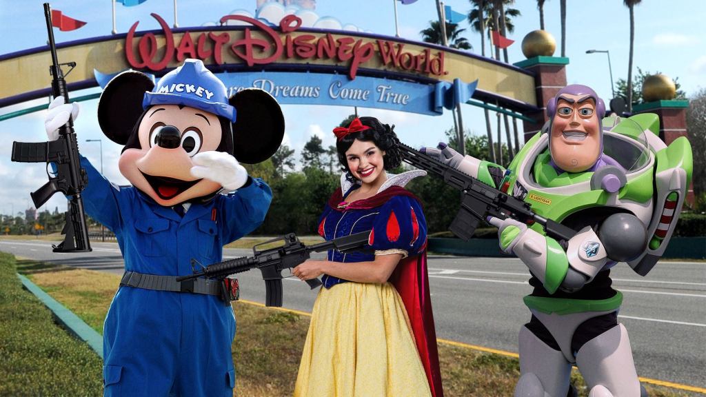 Disney World Fortifies Borders With Armed Characters As Park Announces Plan To Secede From Florida