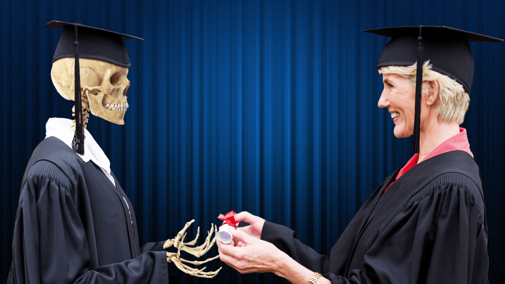 Graduation Audience Tears Up After Skeleton Shows Up To Accept Posthumous Degree