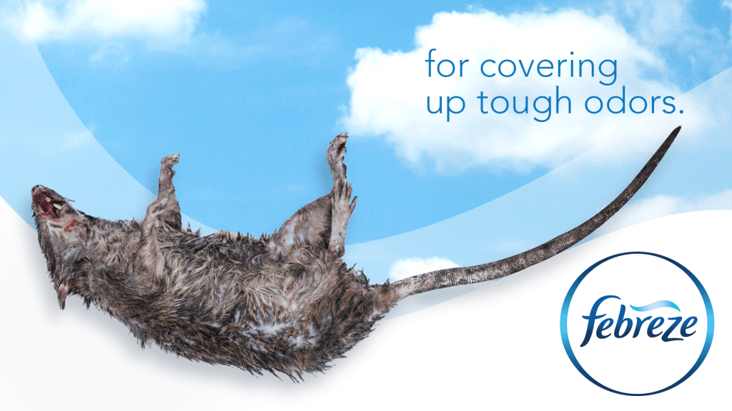 Febreze Introduces New Rotting Rat Carcass For Covering Up Tough Odors