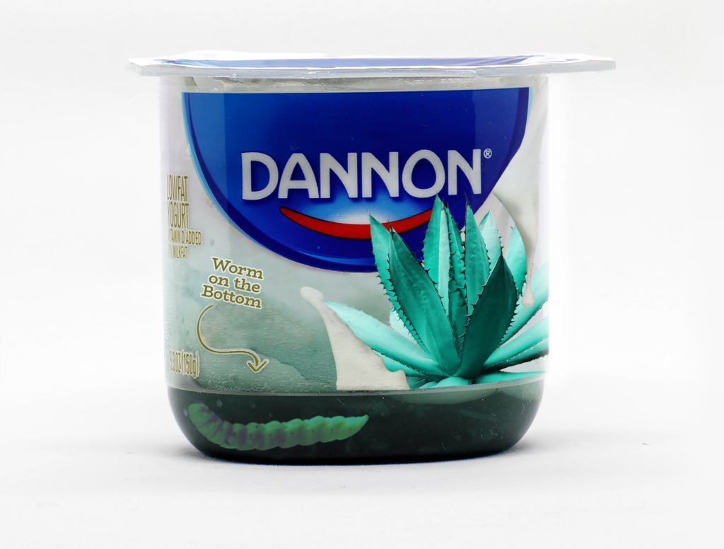 New Dannon Blue Agave Yogurt Features Hallucinogenic Worm On Bottom