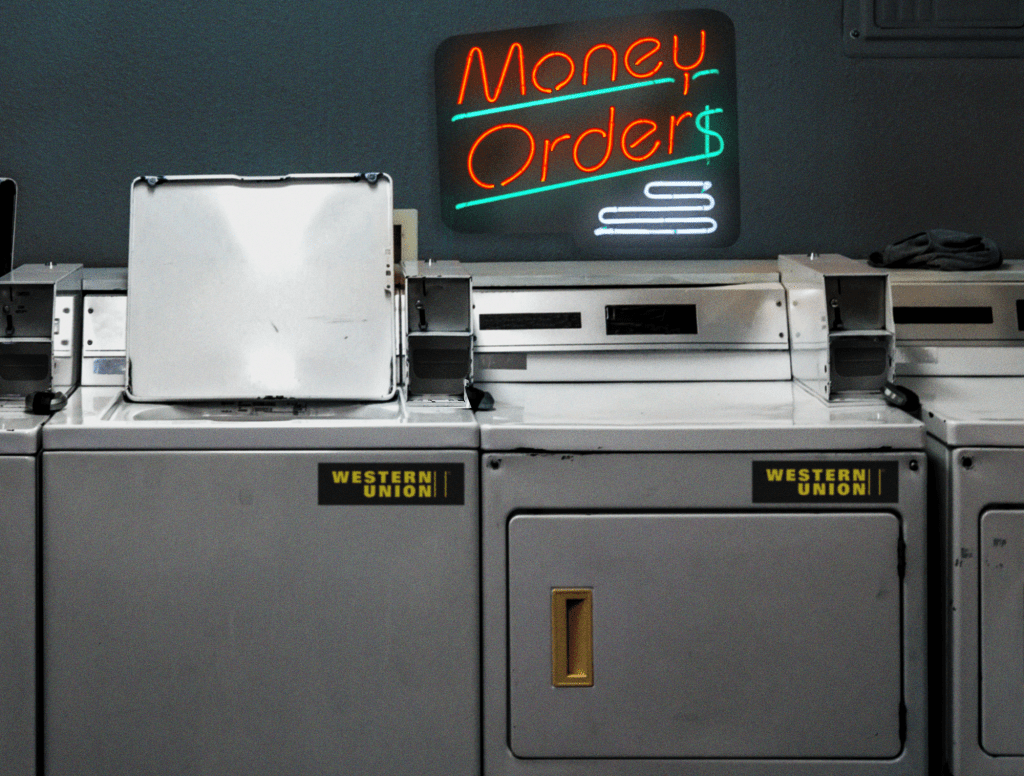 Apartment Building Washing Machine Only Accepts Money Orders