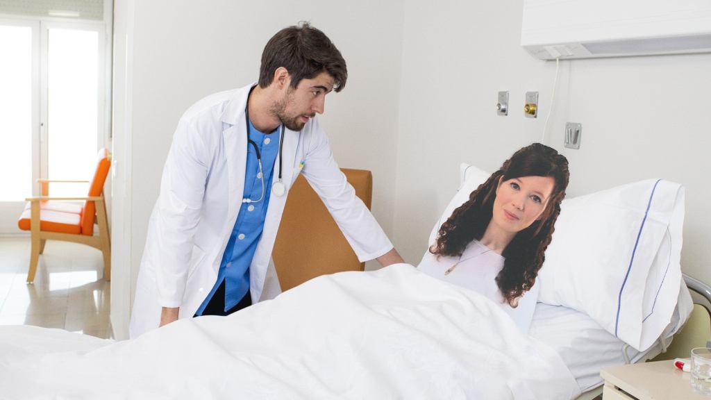 Skeptical Doctor Asks Woman Flattened By Steamroller To Rate Pain