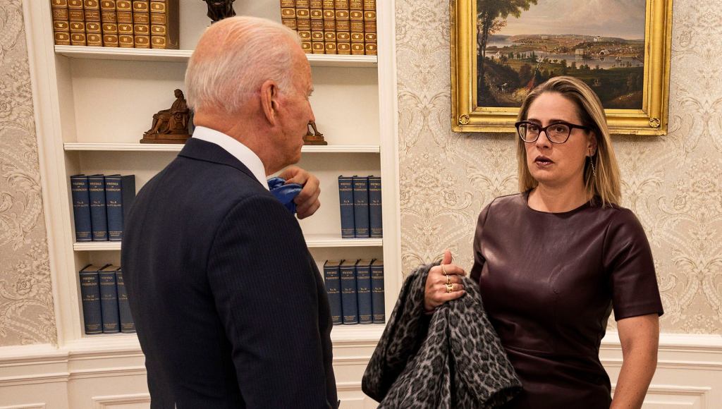 ‘And I Want Your Tie Too,’ Says Sinema, Giving Biden Conditions Of Her Support For Bill