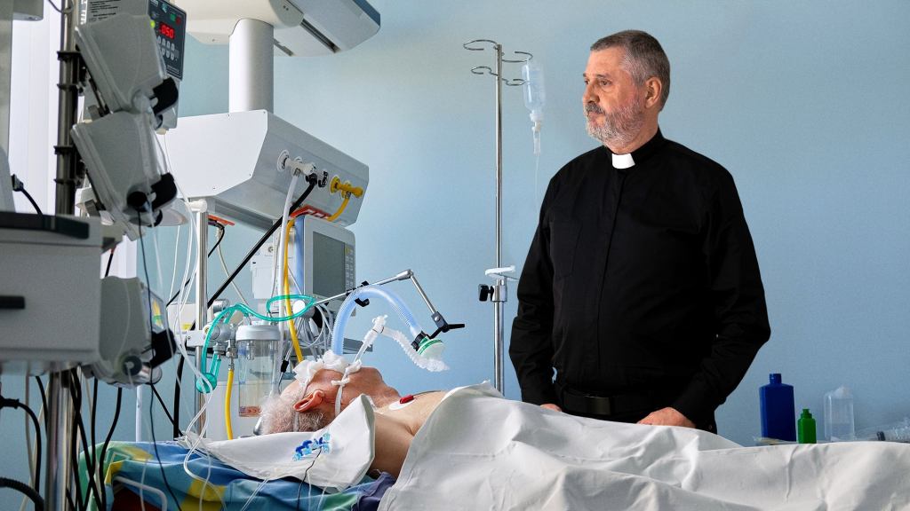 Priest Never Sure How To Fill Awkward Silence After Last Rites Finished But Before Person Dies