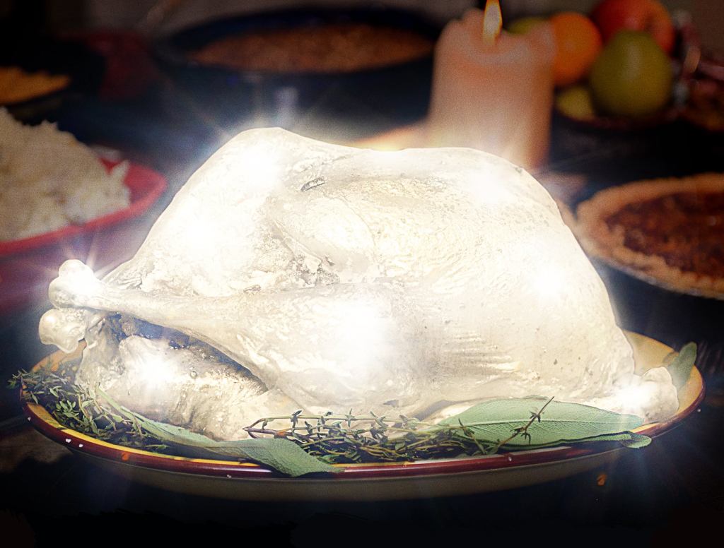 Family Switches To Artificial LED Turkey For Thanksgiving