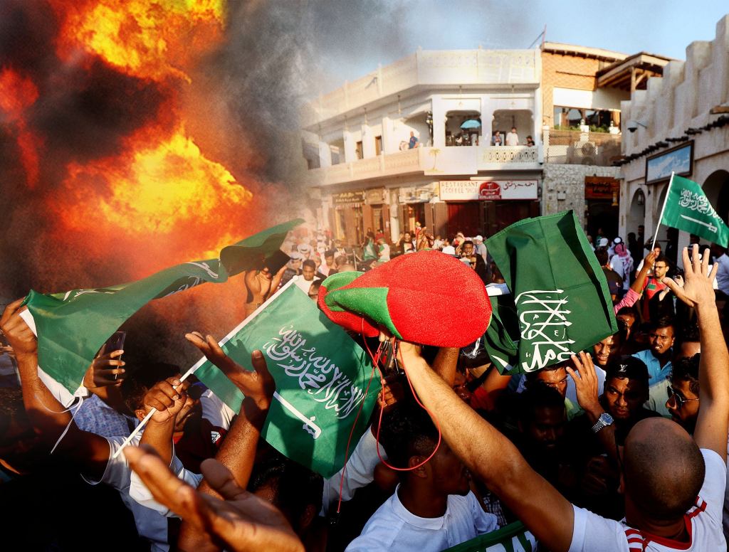 Saudis Celebrate Shocking World Cup Win By Flipping Over A Woman, Setting Her On Fire