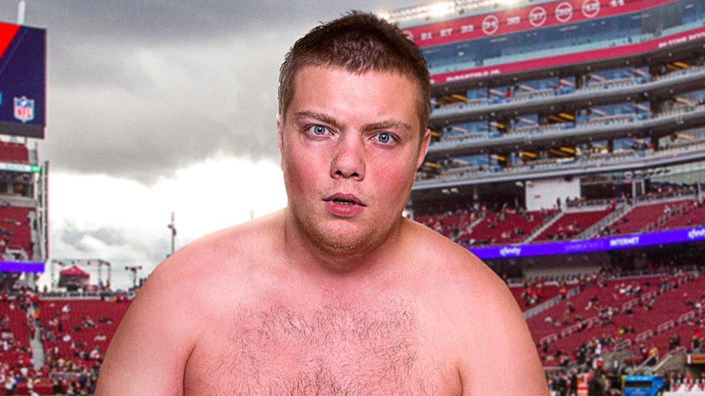 Out-Of-Shape Streaker Ashamed After Cramp Forces Him To Walk Rest Of Way Across Football Field