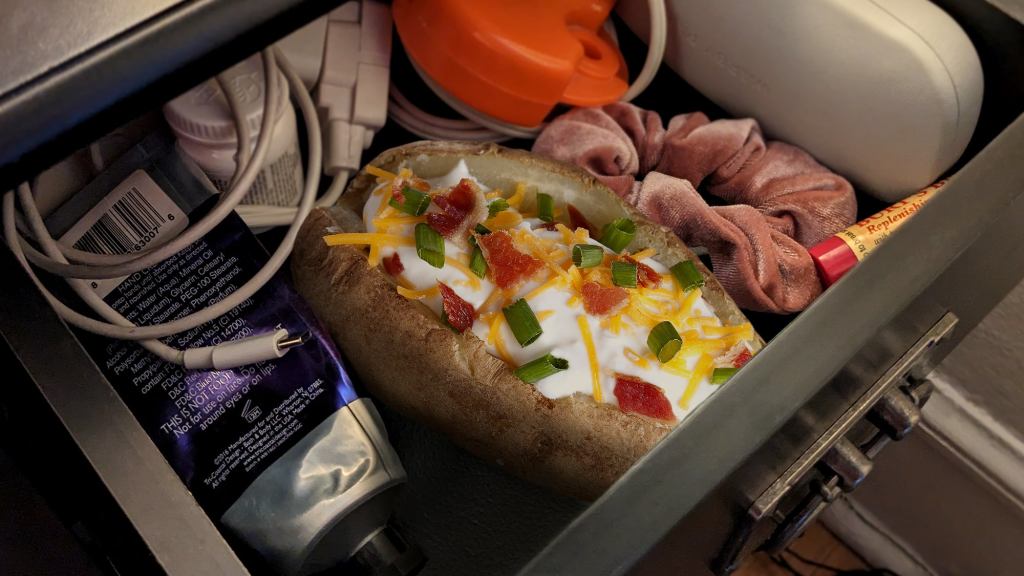 Single Woman Feels Safer Keeping Loaded Baked Potato In Nightstand