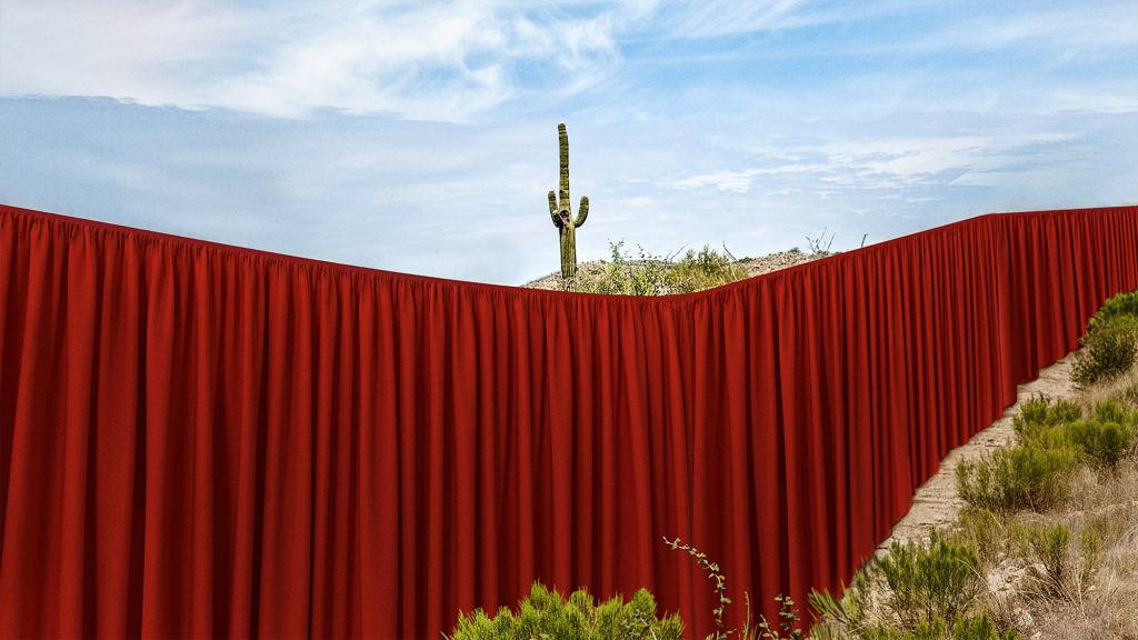 Nation Installs 2,000 Mile Long Privacy Curtain After Mexico Sees It Naked