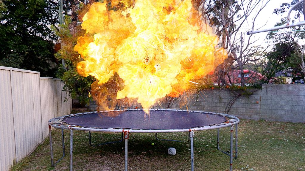 U.S. Successfully Shoots Down Kid Jumping Too High On Trampoline