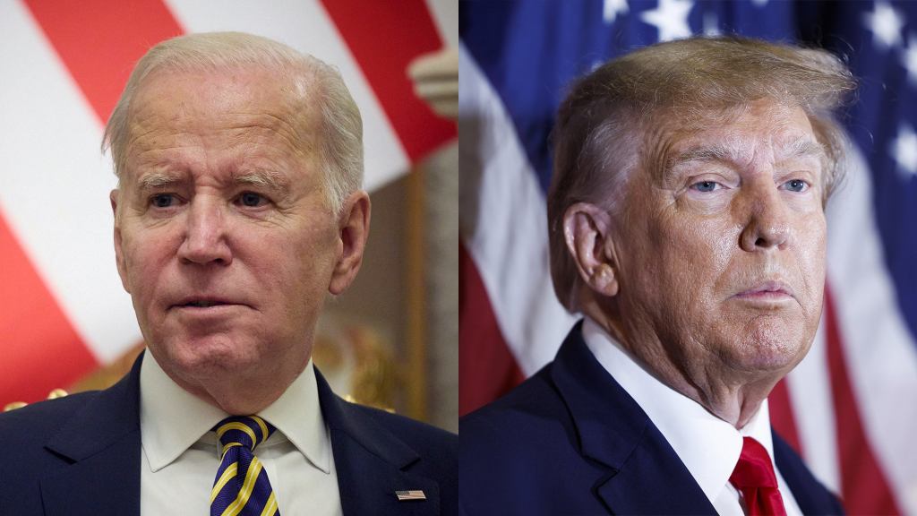 Biden, Trump Die 2 Minutes Apart Holding Hands