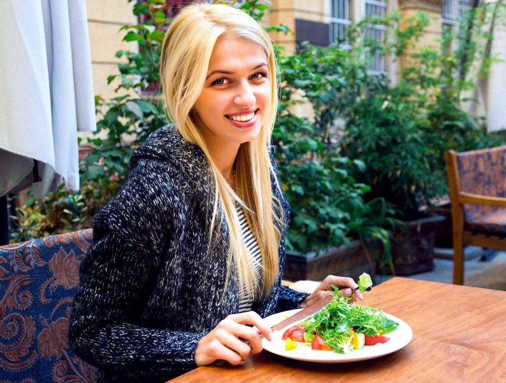 Woman Treats Self To Indulgent Meal Of Adequate Caloric Value