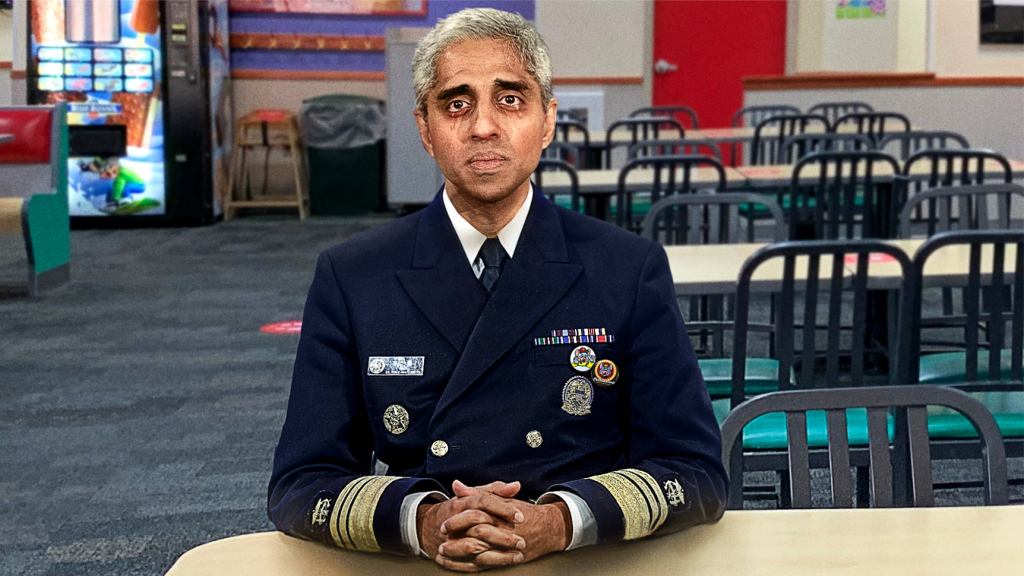 Tearful Surgeon General Appears At Empty Chuck E. Cheese Table To Warn Nation Of Loneliness Epidemic