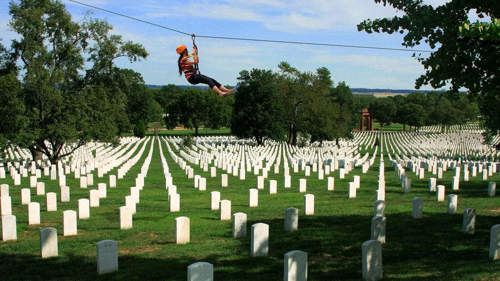 Arlington National Cemetery Boosts Tourism By Adding Zip Line