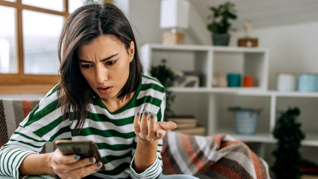 Woman Desperately Trying To Unlock Phone With Face ID Like Old Man Begging Senile Wife To Recognize Him One Last Time