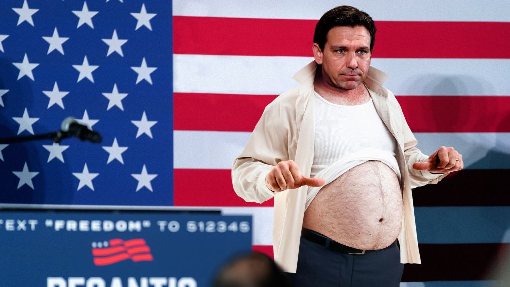 Ron DeSantis Booed Off Stage After Flashing His Stomach