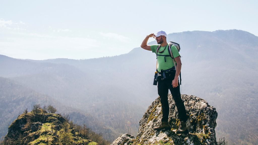 Hiker Climbs Up Ridge To Get Better View Of Where Fallen Body Will Be Found