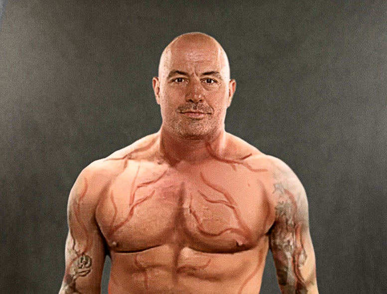 Joe Rogan Stands Nude In Spraying Booth While Veins Airbrushed On Ahead Of Show