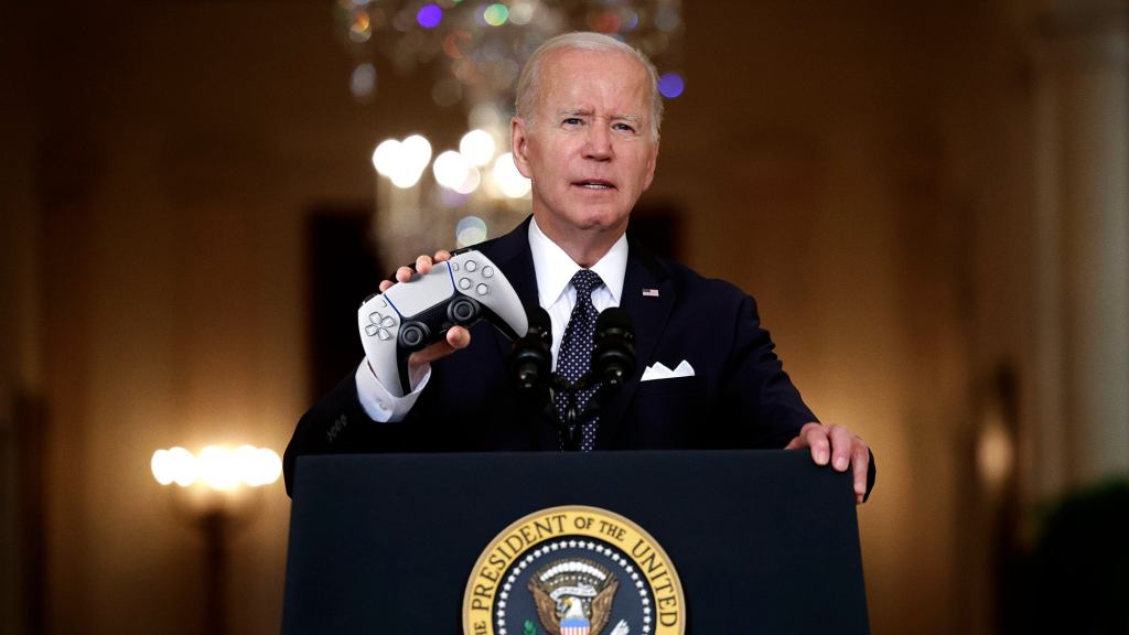 Biden Announces Plans For Extra PlayStation 5 Controller In Case Someone Visits Nation