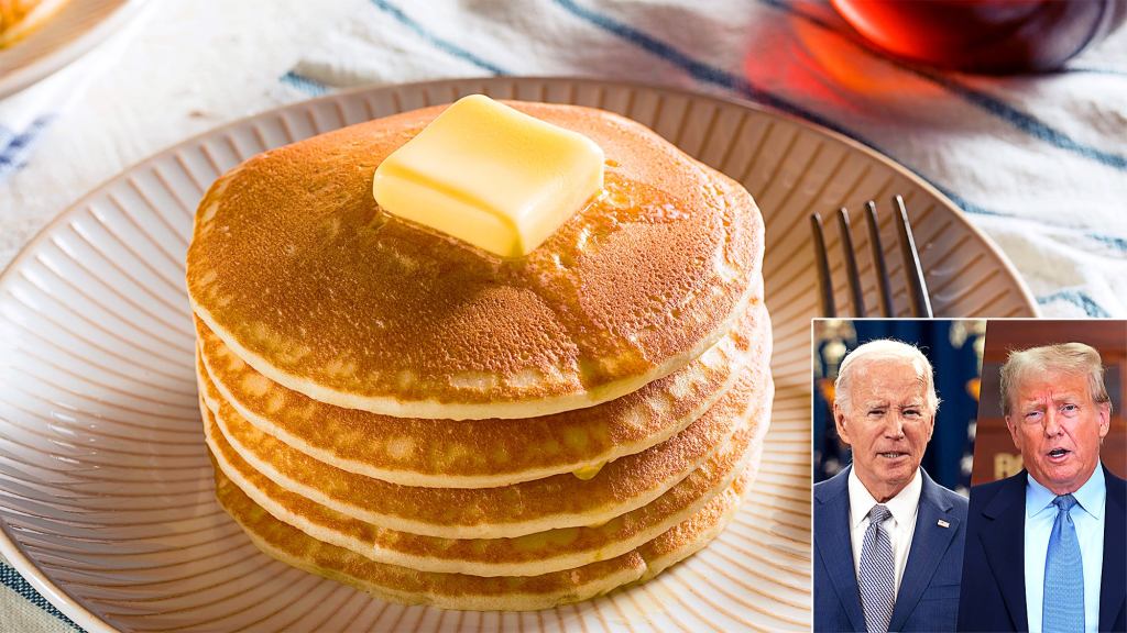 Poll: Average Voter Says It Couldn’t Hurt If They Woke Up To Trump Or Biden Making Them Big Stack Of Pancakes