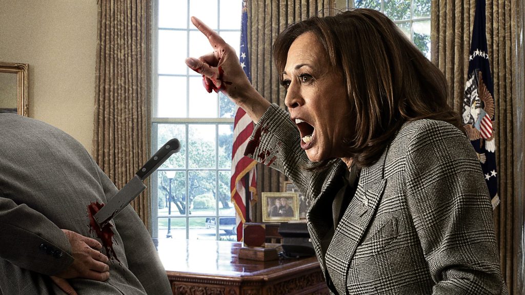 ‘Stab Him! Stab Him, You Cowards!’ Says Terrified Kamala Harris To Aides After Plunging First Knife Into Biden’s Back