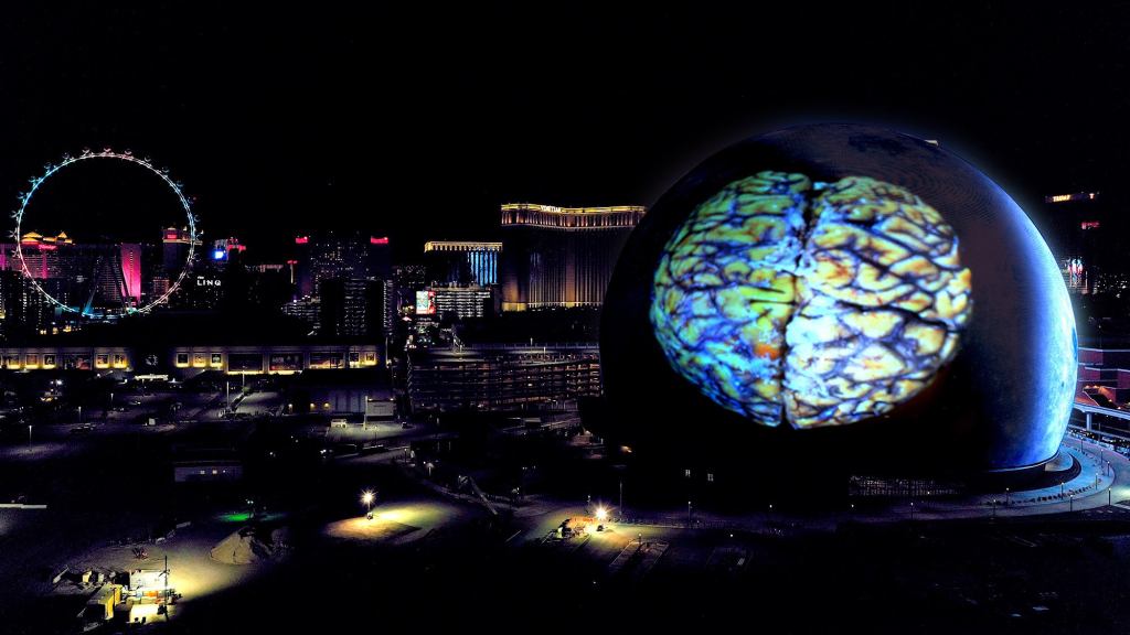 Las Vegas Sphere Displays CTE-Ravaged Brain During Super Bowl