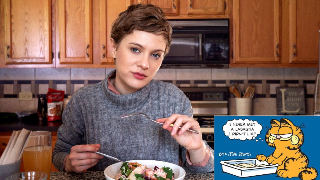 ‘I Wish I Had Your Metabolism,’ Sighs Woman Seeing Garfield Swallow Whole Lasagna In One Gulp