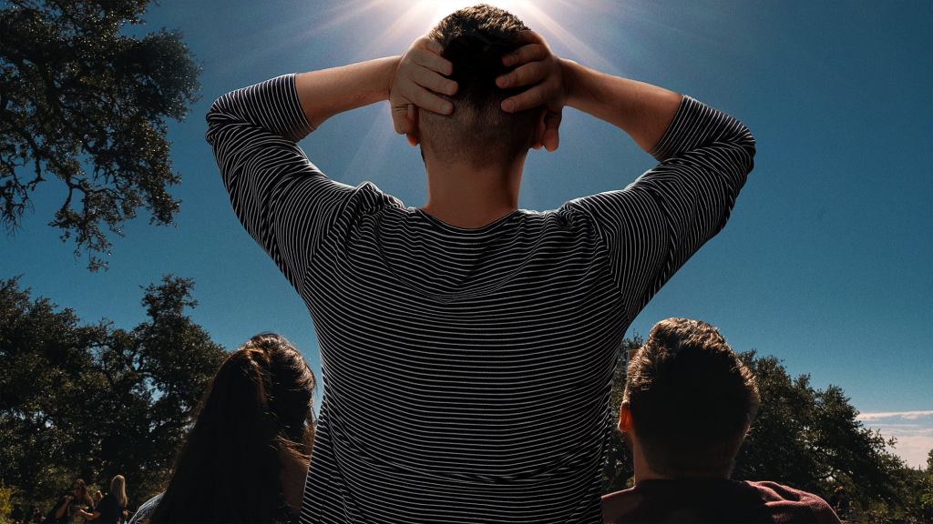 Really Tall Guy Blocks View Of Solar Eclipse