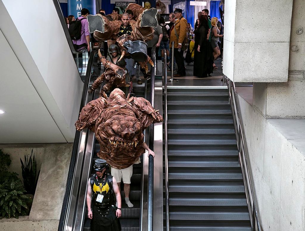 Comic Convention Stairs Go Unused