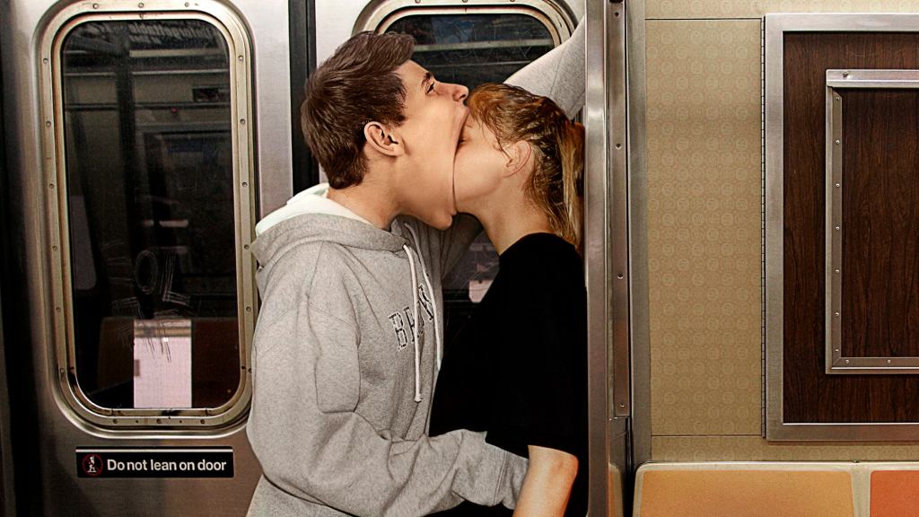 Annoying Teen On Train Has Girlfriend’s Whole Face In Mouth