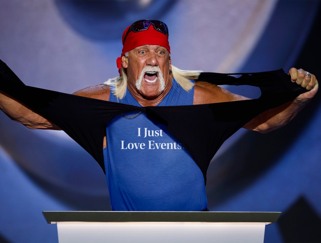 Hulk Hogan Rips Open Shirt At DNC To Reveal Message: ‘I Just Love Events’