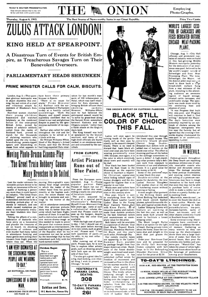 August 6, 1903 front page