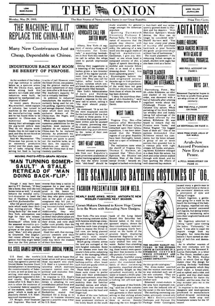 May 29, 1905 front page