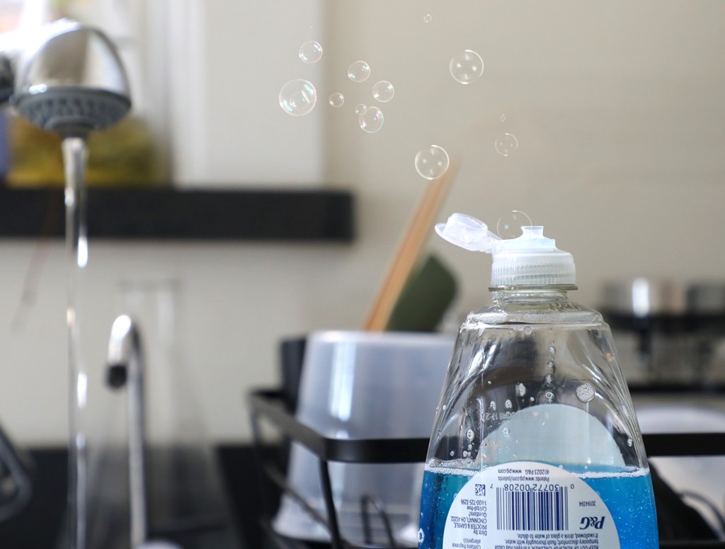 Study Links Brief Spike In Happiness To Little Bubbles Floating Off Dish Soap Bottle