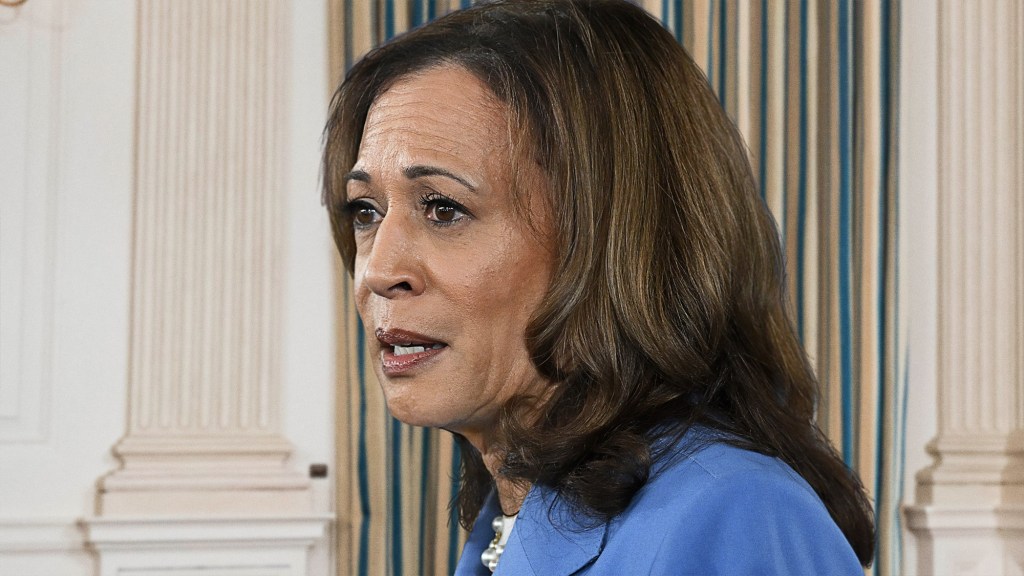 Kamala Harris Struggling To Button Pantsuit After Month Of Hanging Out With Tim Walz