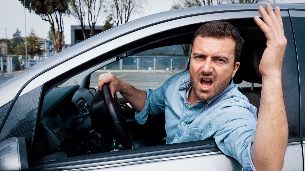 Man Not Really Articulating Cohesive Reason Why Guy Who Cut Him Off Should Go Fuck Himself