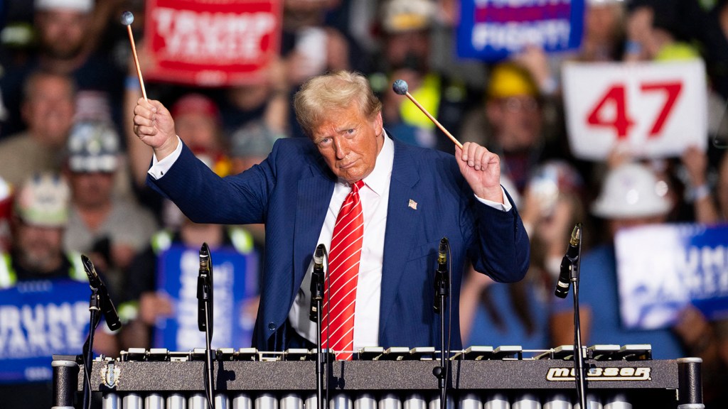 Trump Forced To Play Glockenspiel At Rally After Every Artist Bars Use Of Songs 